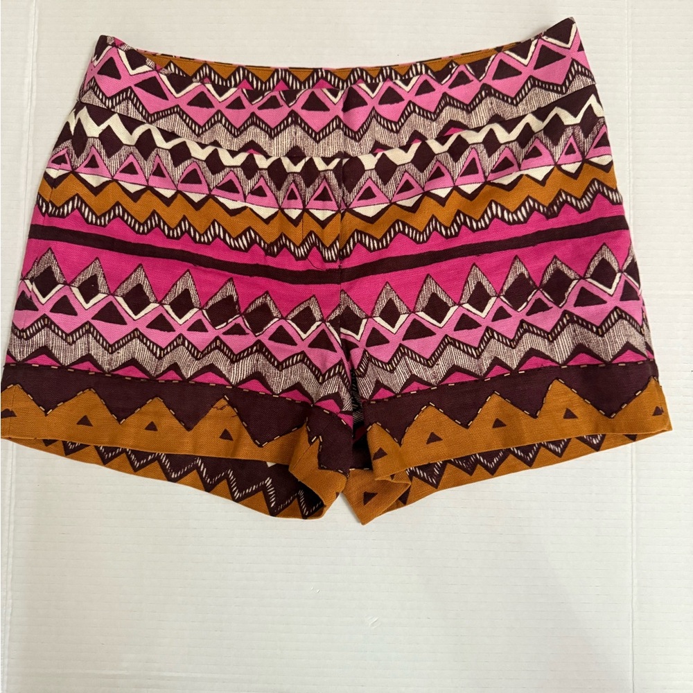 LOFT High Waist Women's Shorts - Pink, Brown, and Orange